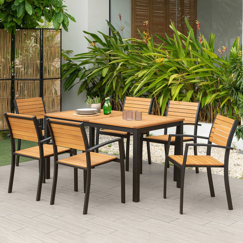 Eucalyptus patio set hot sale